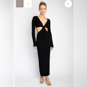 Black Resa Cutout Dress